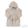 FBR305-BI: Biscuit Animal Embossed Hooded Robe (0-6 Months)